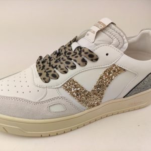VICTORIA sneaker bianco oro ghiaccio