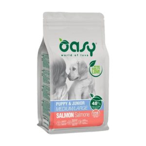 Oasy one animal protein puppy salmone medium/large 12kg