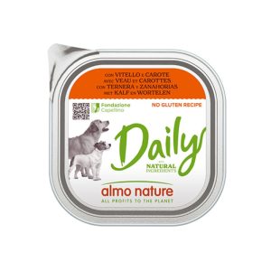 Almo nature dog daily vitello e carote 300gr