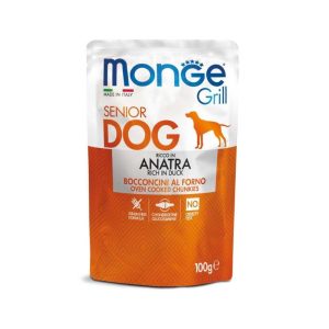 Monge grill senior dog busta anatra 100gr