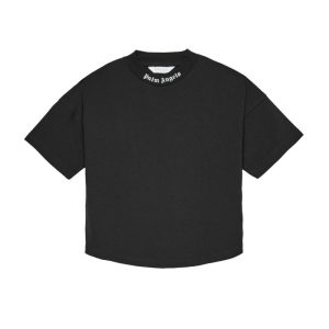 T-shirt Nera Bambini e Ragazzi Palm Angels